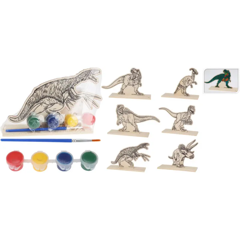 Dinosaure en bois a peindre