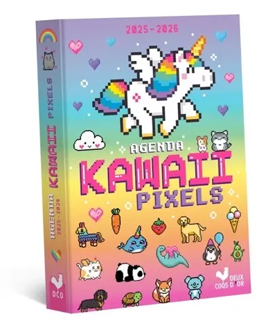 Agenda Scolaire Pixels Kawai 2025-2026